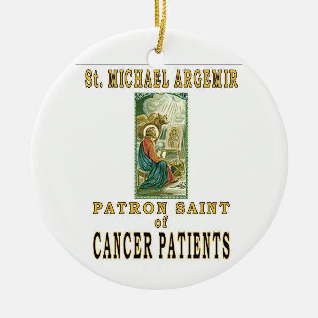 SAINT MICHAEL ARGEMIR CERAMIC TREE DECORATION (Front)