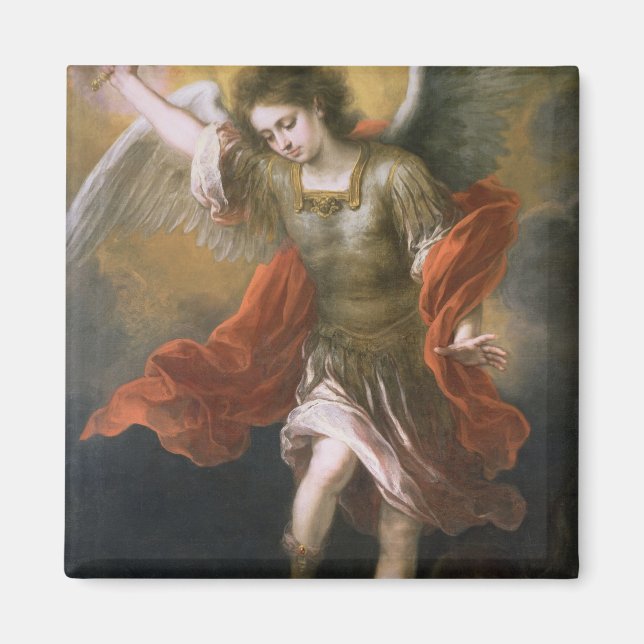 Saint Michael banishes the devil to the abyss Magnet (Front)