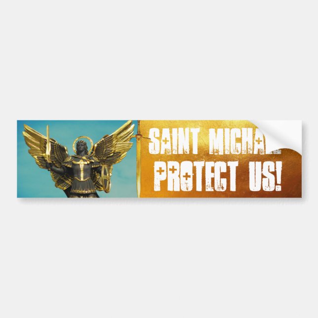 Saint Michael Bumper Sticker (Front)