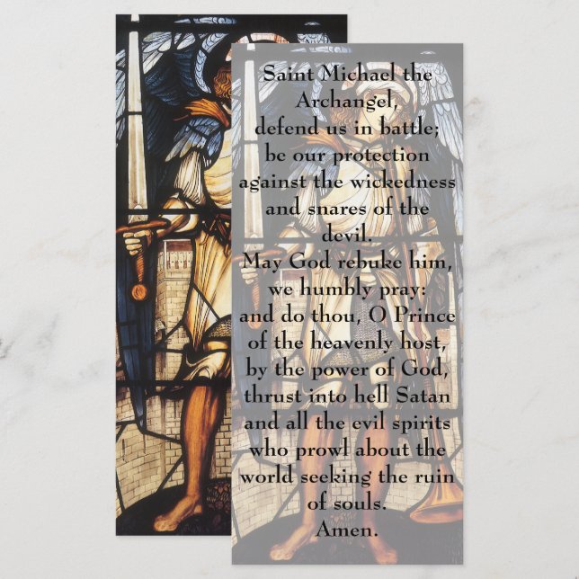 Saint Michael by Sir Edward Coley Burne-Jones (Front/Back)