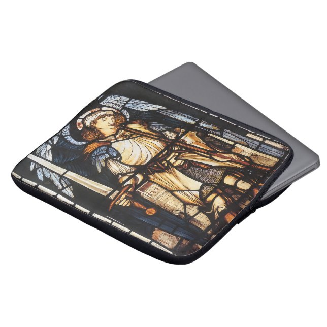 Saint Michael by Sir Edward Coley Burne-Jones Laptop Sleeve (Front Top)