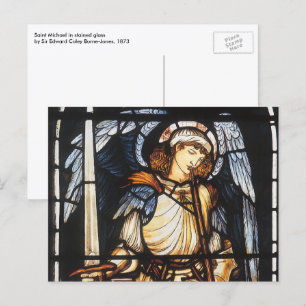 Saint Michael by Sir Edward Coley Burne-Jones Postcard