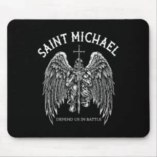 Saint Michael Defend Us In Battle Mouse Mat