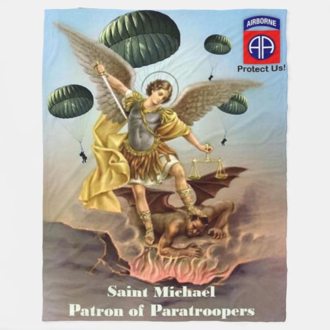 SAINT MICHAEL FLEECE BLANKET (Front)