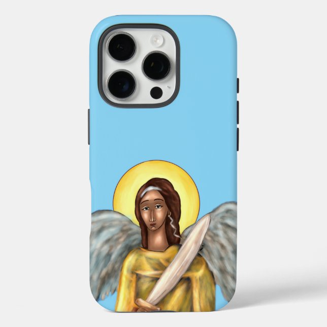 Saint Michael iPhone case (multiple sizes) (Back)