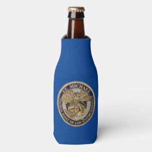 SAINT MICHAEL  PATRON SAINT OF POLICE OFFICERS BOTTLE COOLER