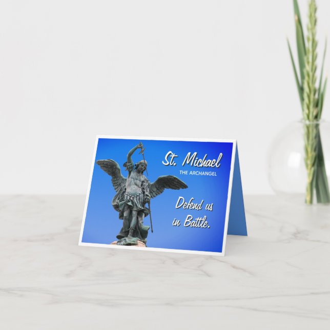 Saint Michael Prayer  Greeting Card (Front)