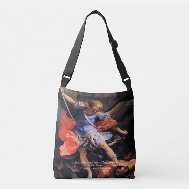 Saint Michael the Archangel Crossbody Bag (Front)
