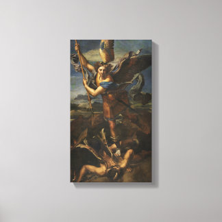 Saint Michael the Archangel defeats Satan Canvas Print