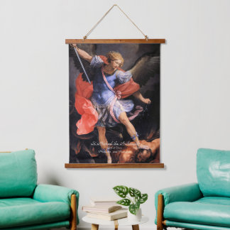 Saint Michael the Archangel Hanging Tapestry