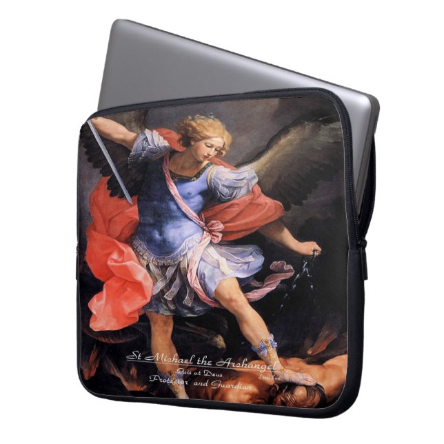 Saint Michael the Archangel Laptop Sleeve (Front Left)