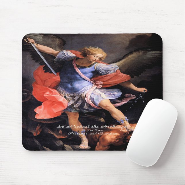 Saint Michael the Archangel Mouse Mat (With Mouse)