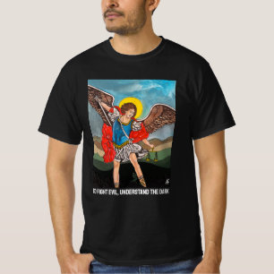 Saint Michael the Archangel Painting by Alfred Fox T-Shirt