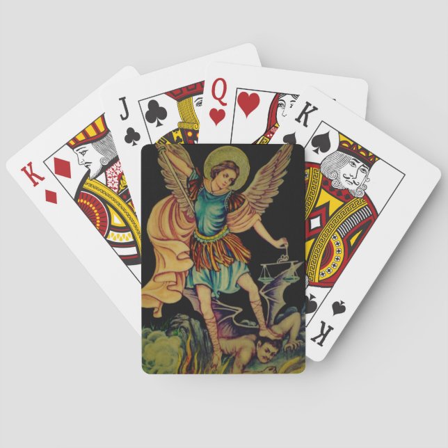 Saint Michael The Archangel Playing Cards (Back)