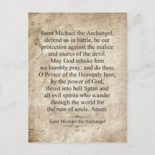 Saint Michael the Archangel Postcard