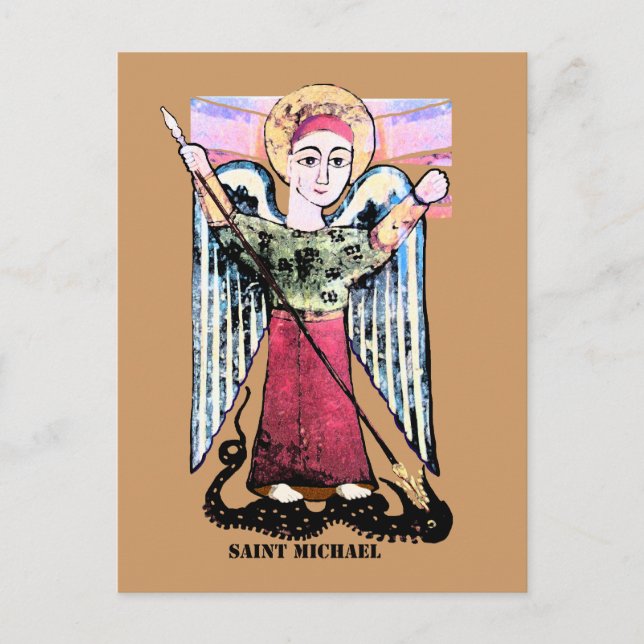 Saint Michael the archangel Postcard (Front)