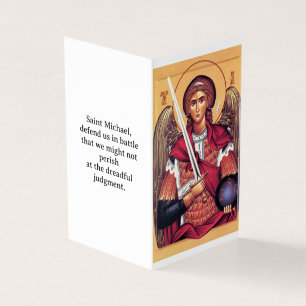 Saint Michael the Archangel Prayer Card