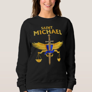 Saint Michael The Archangel Prayer Catholic Tradit Sweatshirt