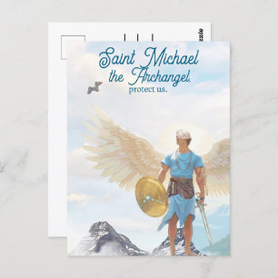 Saint Michael the Archangel Protection Prayer Postcard