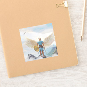 Saint Michael the Archangel Protection Rectangle
