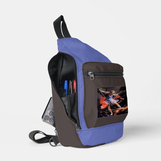 Saint Michael the Archangel Sling Bag (Open)