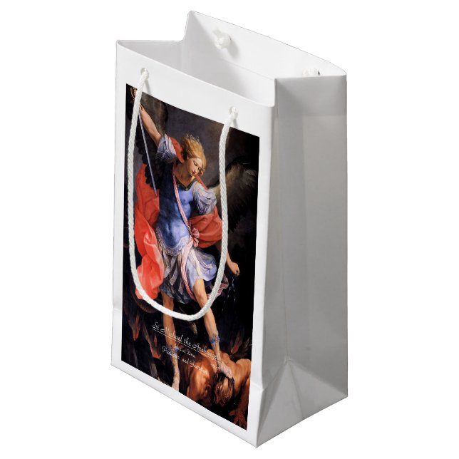 Saint Michael the Archangel Small Gift Bag (Front Angled)