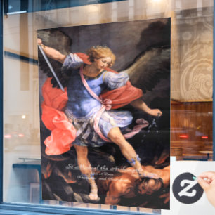 Saint Michael the Archangel Window Cling