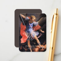 Saint Michael the Archangel with Prayer