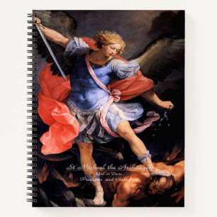 Saint Michael the Archangel with Prayer Notebook