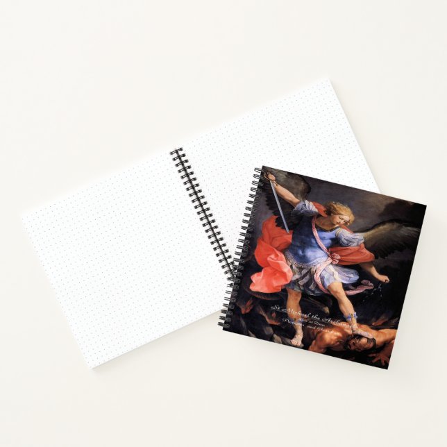Saint Michael the Archangel with Prayer Notebook (Inside)