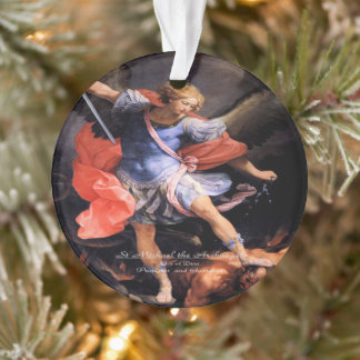 Saint Michael the Archangel with Prayer Ornament