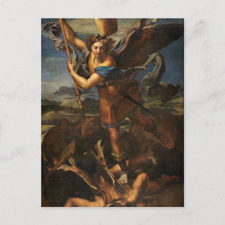 Saint Michael Vanquishing Satan Postcard