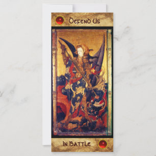 Saint Michael Vanquishing the Devil  Prayer Card