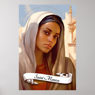Saint Monica Mother of St Augustine Poster