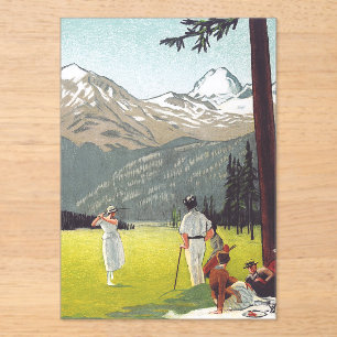 Saint Moritz by Emil Cardinaux Acrylic Invitations