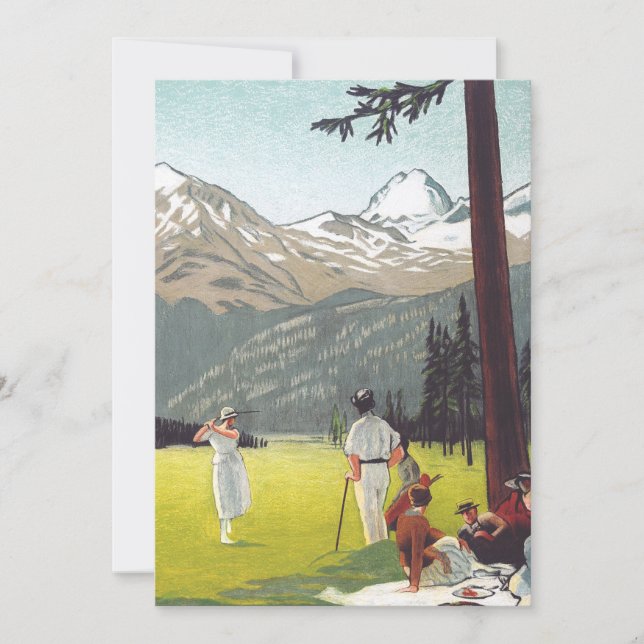 Saint Moritz by Emil Cardinaux Invitation (Front)