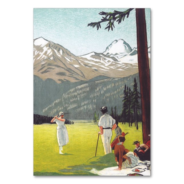 Saint Moritz by Emil Cardinaux Table Number (Front)