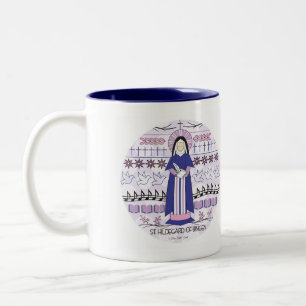 Saint Mug: St. Hildegard of Bingen Two-Tone Coffee Mug