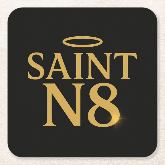 Saint N8 Square Paper Coaster (Front)