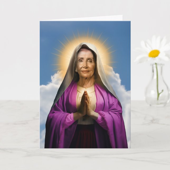 Saint Nancy Pelosi Prayer Devotional  Card (Small Plant)