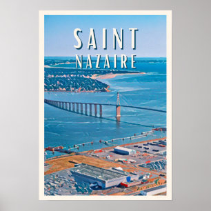 Saint Nazaire Photo Vintage  Poster