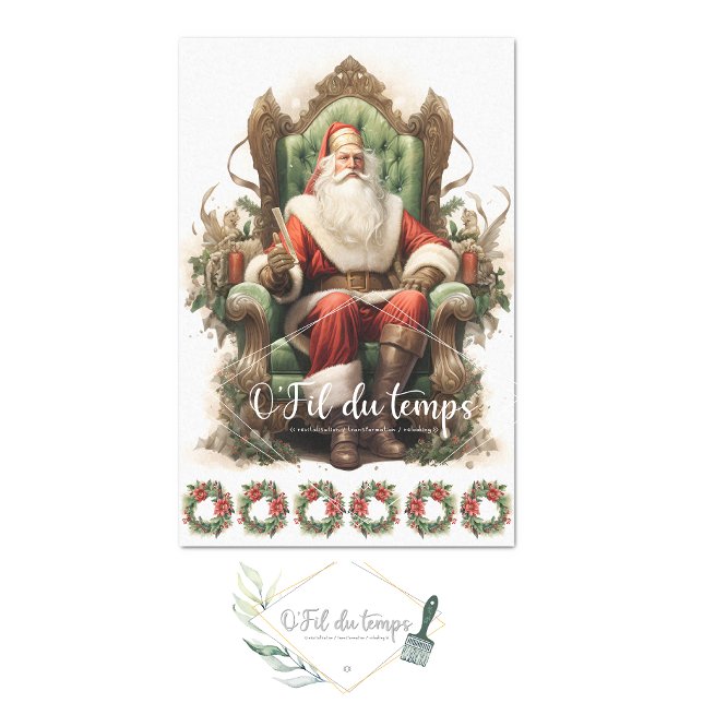 Saint-Nic Holiday Decoupage Paper (Creator Uploaded)