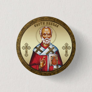 Saint Nicholas 3 Cm Round Badge