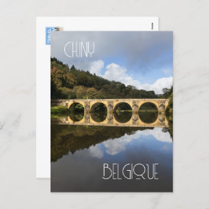 Saint Nicholas Bridge, Chiny, Belgium Holiday Postcard