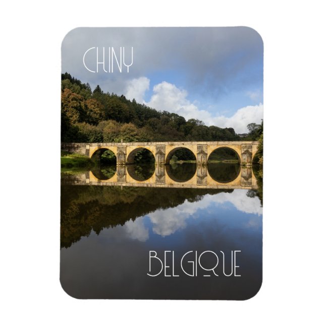 Saint Nicholas Bridge, Chiny, Belgium Magnet (Vertical)