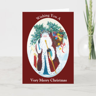 Saint Nicholas Christmas Greeting Holiday Card