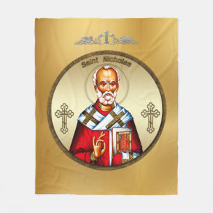 Saint Nicholas Fleece Blanket