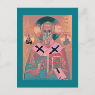 Saint Nicholas Icon Postcard