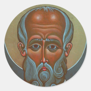 Saint Nicholas of Myra Helper of the Needy Art Classic Round Sticker