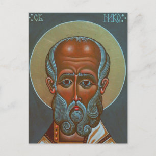 Saint Nicholas of Myra Helper of the Needy Art Postcard